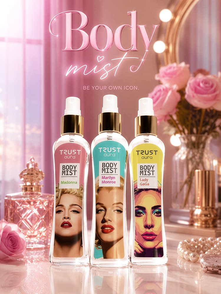 بادی میست زنانه TRUST aura مدل Lady GaGa