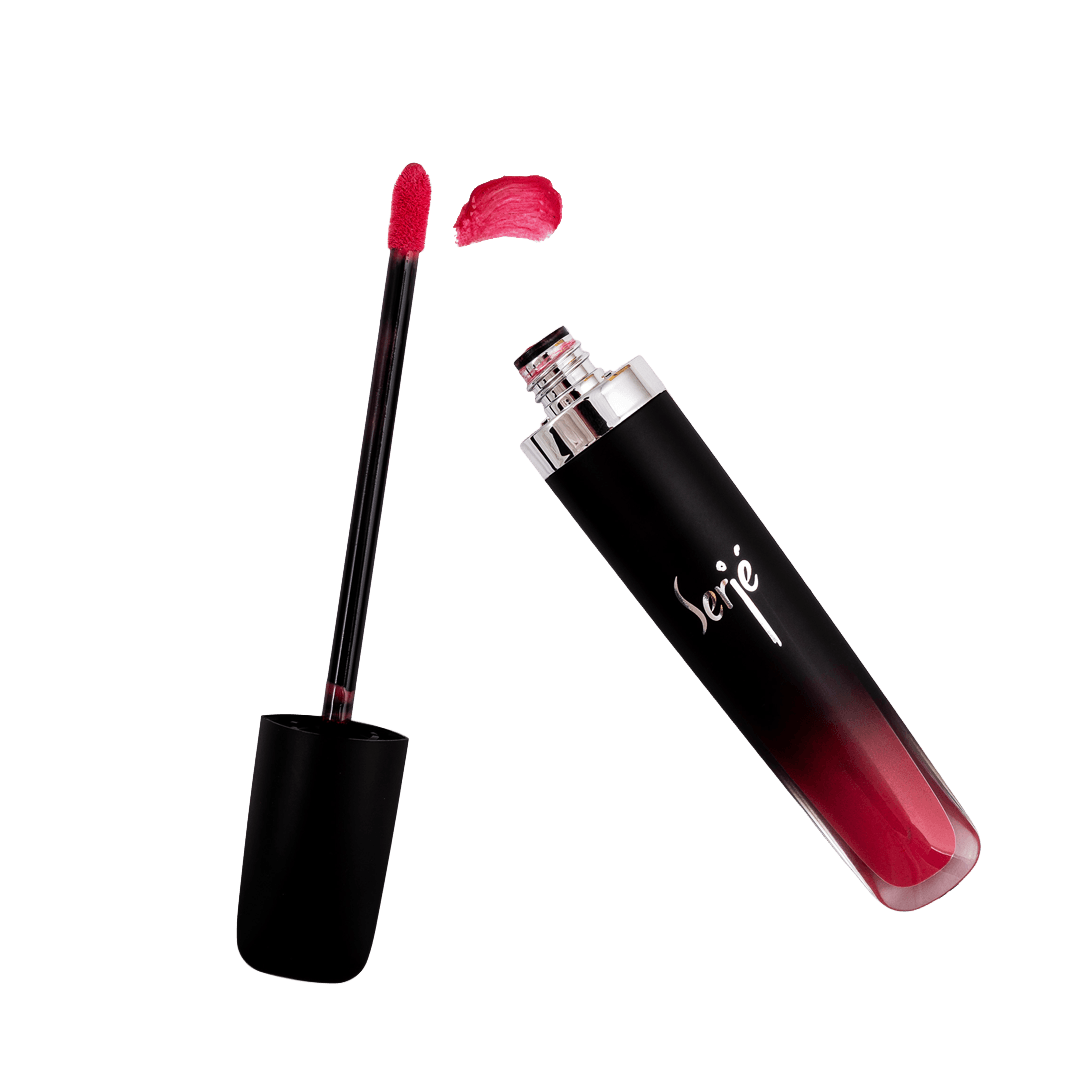 رژ لب مایع ابریشمی ساتین سرژه کد 201 (True Pink)